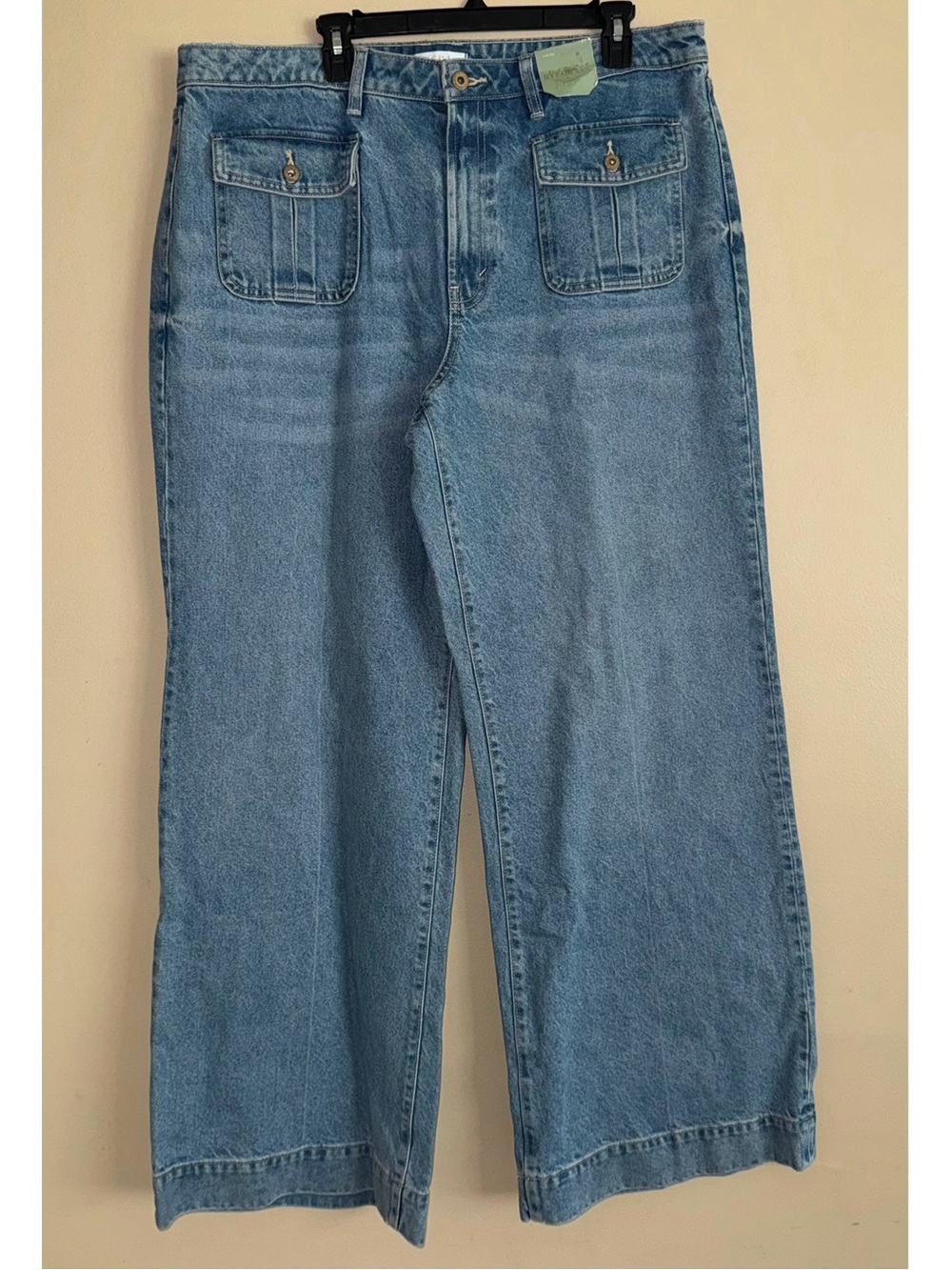 Ryegrass Light Blue Wash Wide Leg Jeans Size 18 NWT!